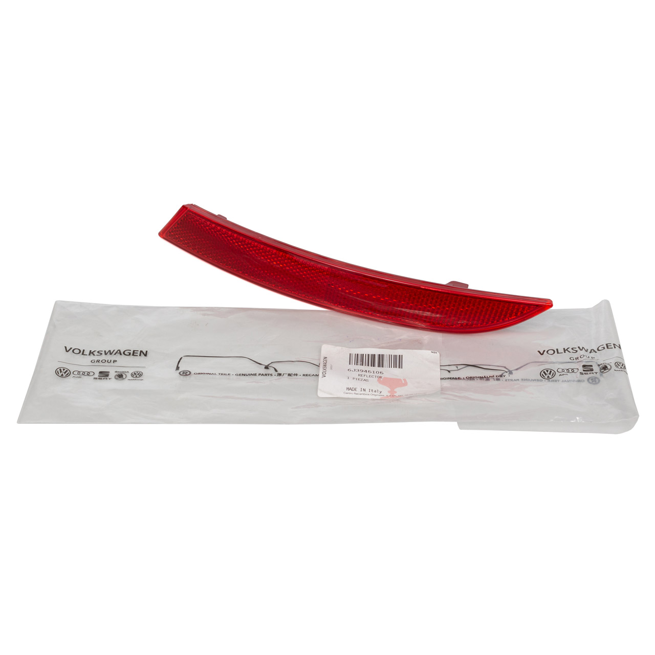 ORIGINAL Seat Reflektor Sto&szlig;stange IBIZA 4 SC 6J 3 t&uuml;rig hinten links 6J3945105