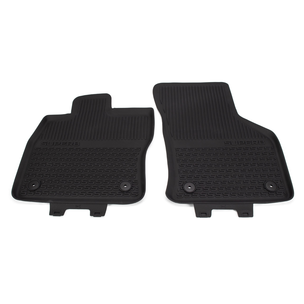 ORIGINAL Skoda rubber mats, 2-piece set, Superb 3 3V front, 3V1061551