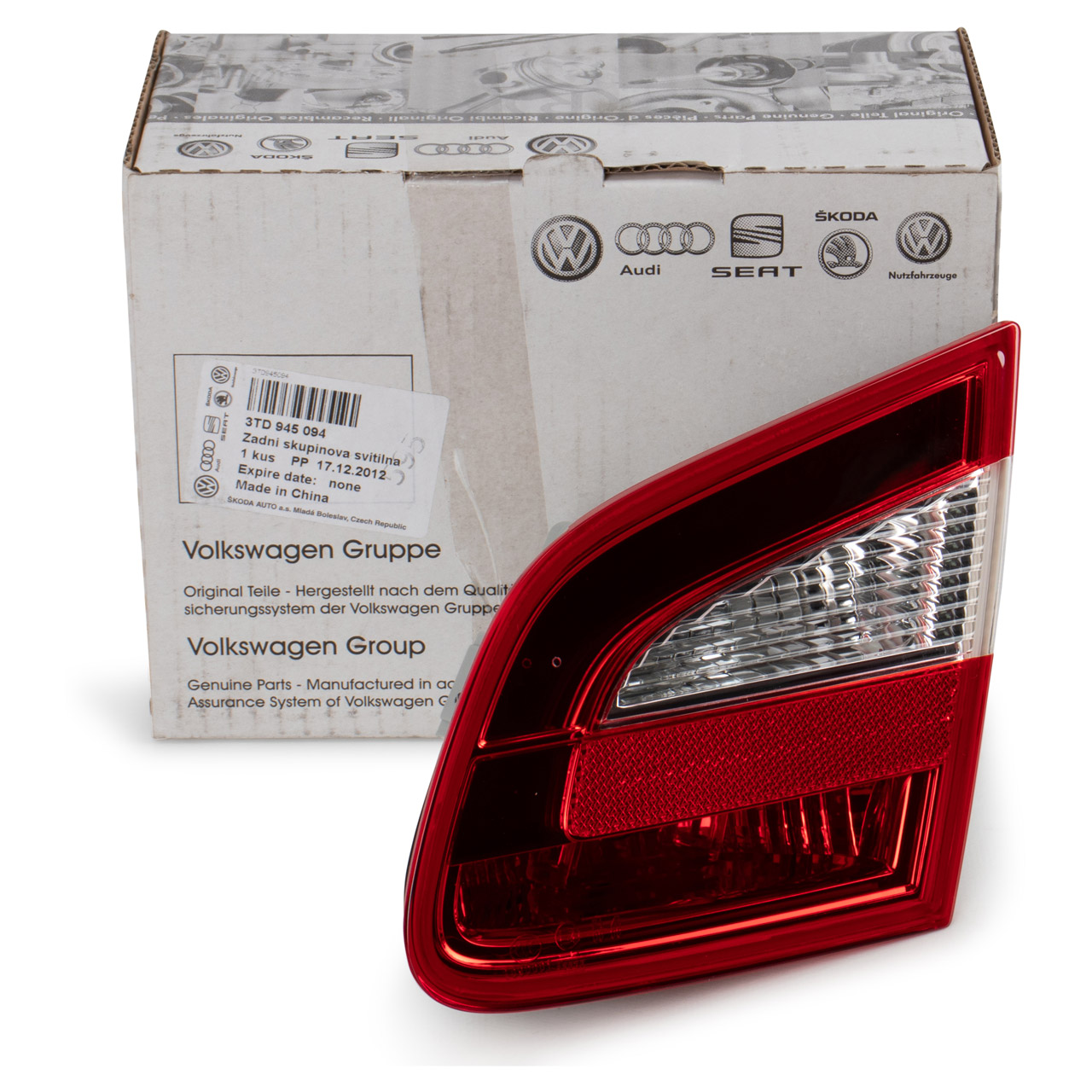 ORIGINAL Skoda rear light Superb 2 3T built 11/2011-05/2015 right 3TD945094