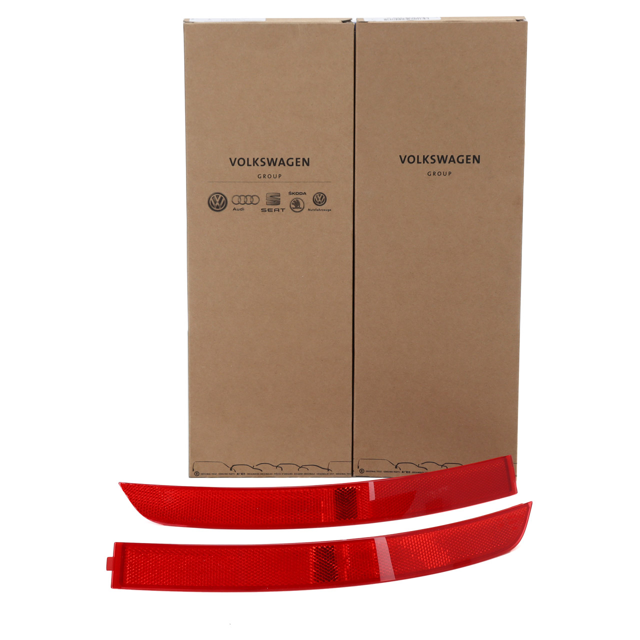 2x ORIGINAL Skoda Rückstrahler Reflektor Octavia 3 Kombi Scout PR-Nr.: 2JX 2JK A8F hinten