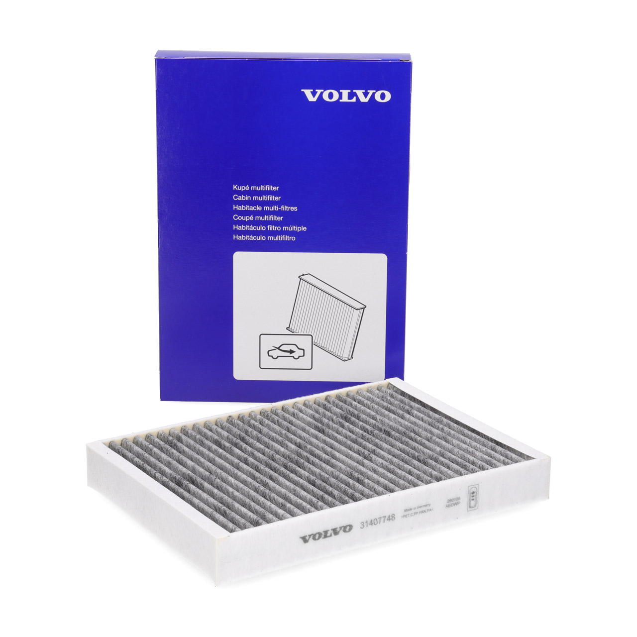 ORIGINAL Volvo cabin filter activated carbon filter V60 2 V90 2 XC60 2 S60 3 31407748