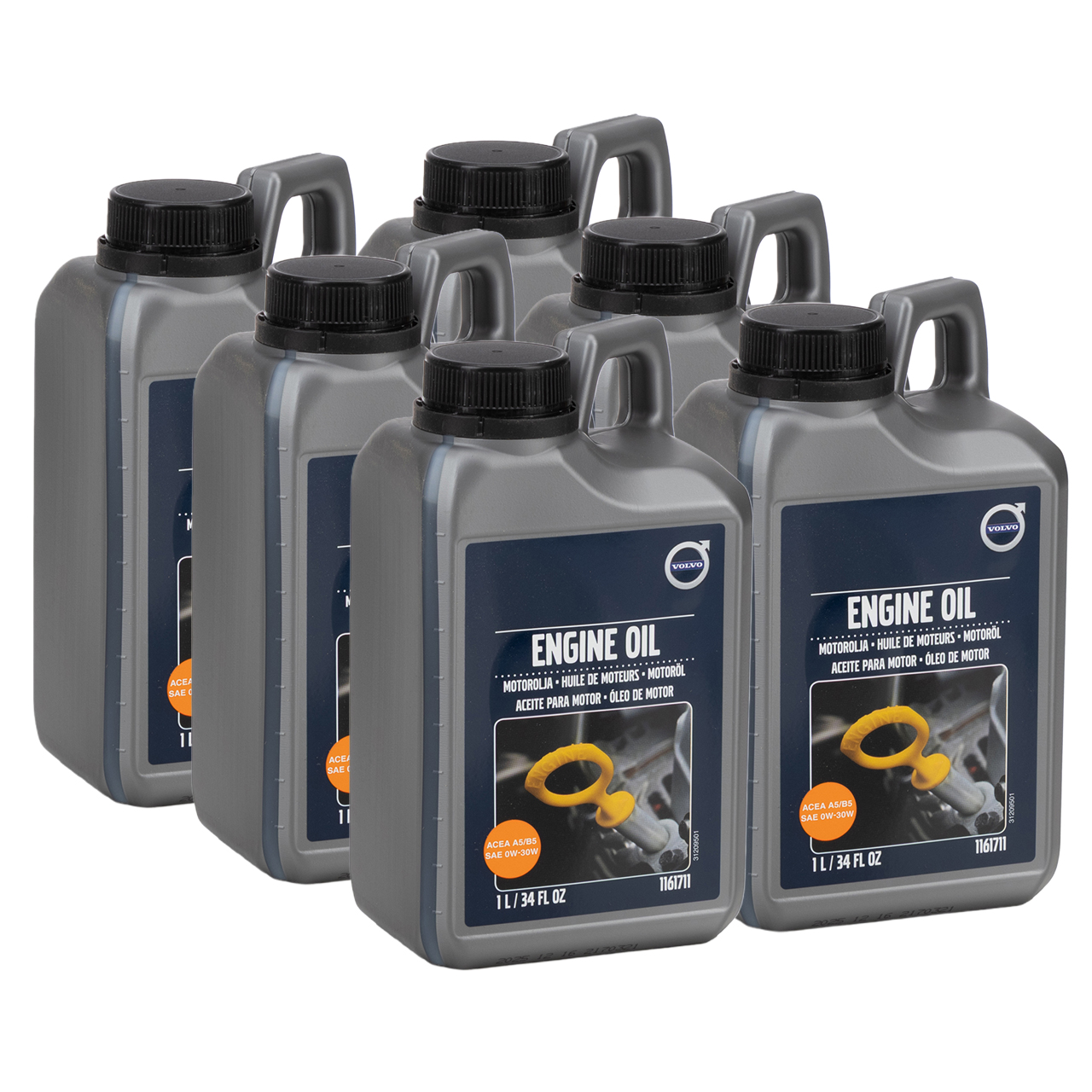 6L 6 Liter ORIGINAL Volvo Motor&ouml;l &Ouml;l SAE 0W30 ACEA A5/B5 1161711