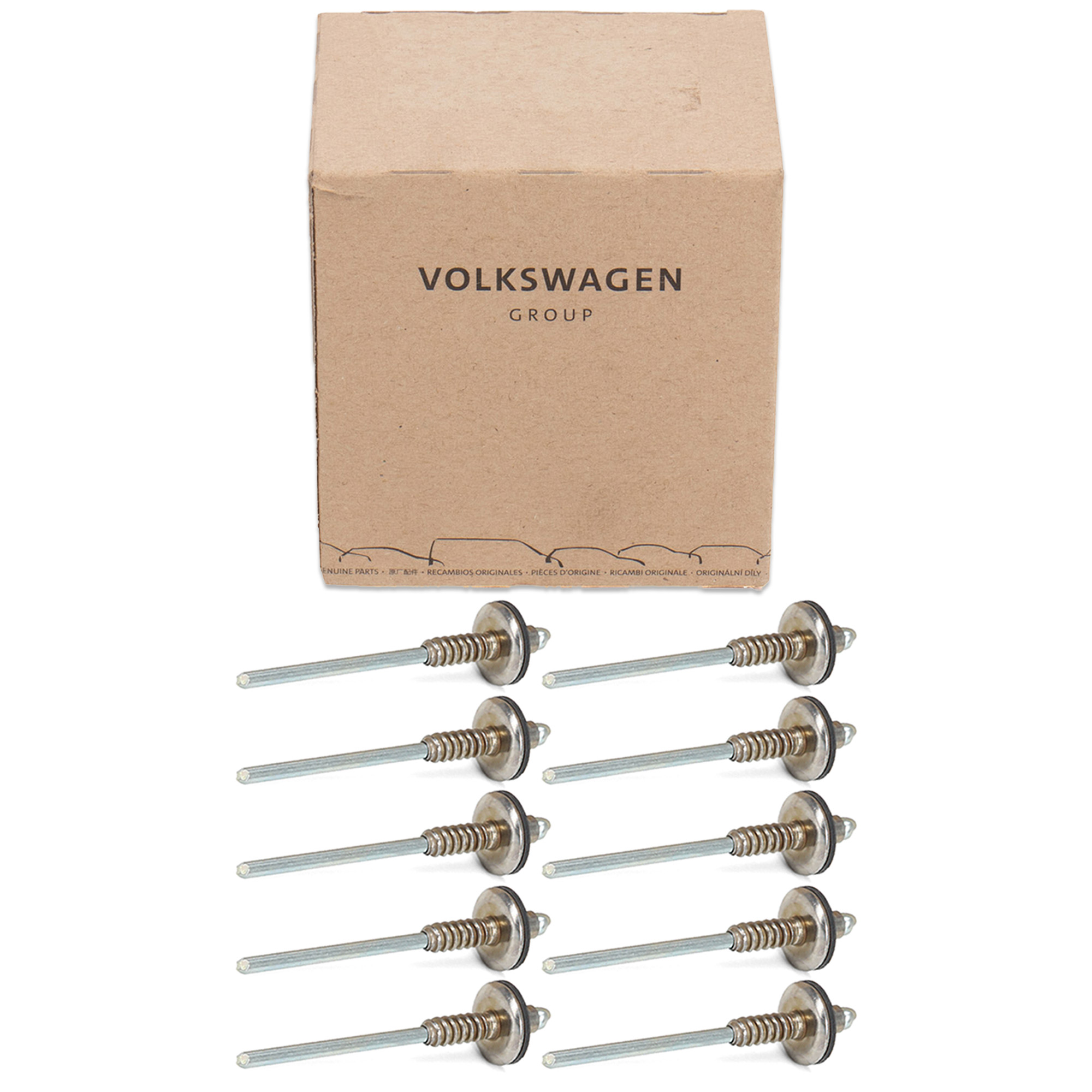 10x ORIGINAL VAG blind rivet pop rivet with sealing washer 4.8X6.5 N90716403