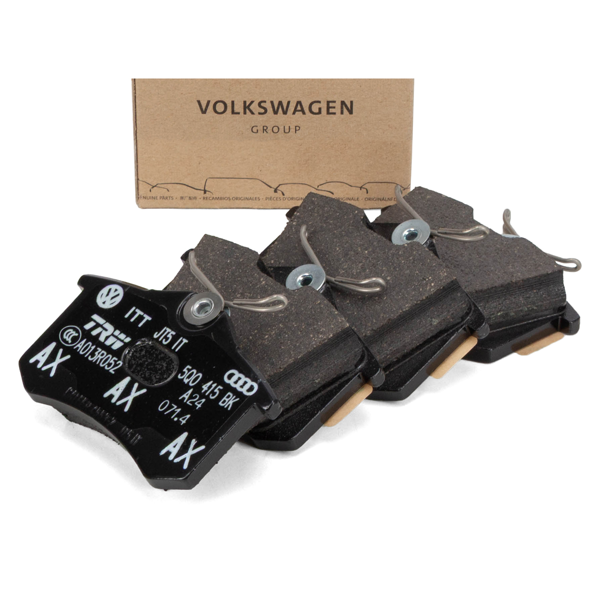 ORIGINAL VW Audi Skoda Seat Bremsbeläge Bremsbelagsatz Golf 4 5 6 A3 hinten 5Q0698451AA