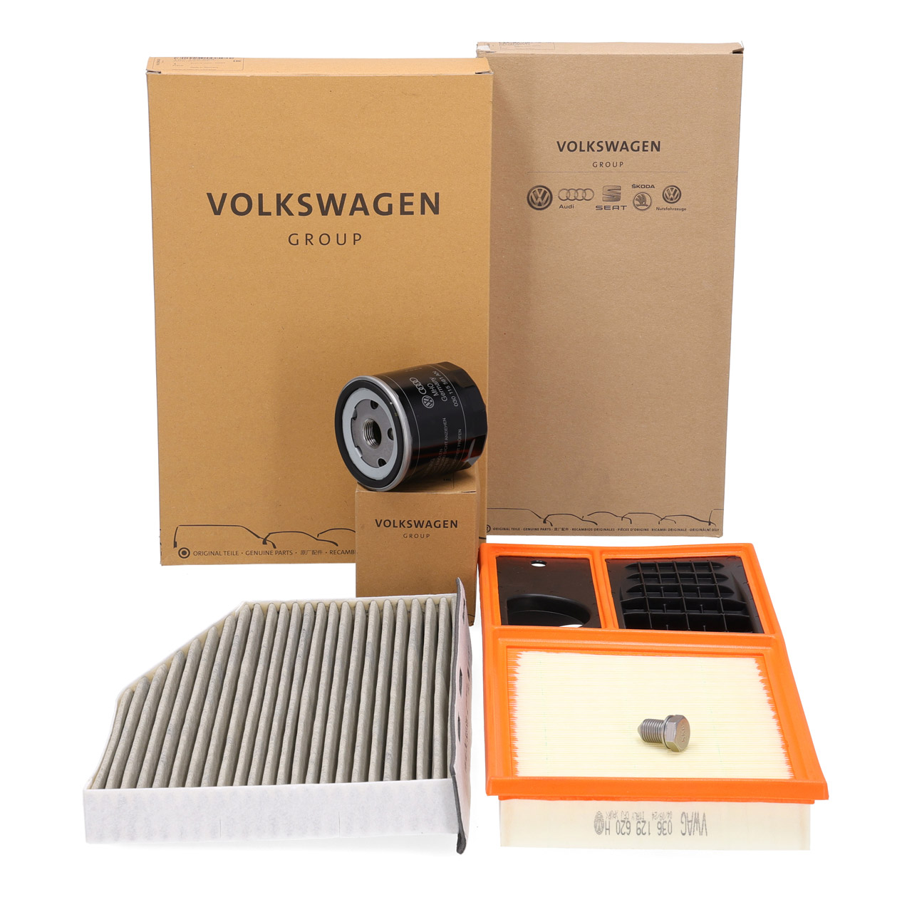 ORIGINAL VW Inspektionskit Filterpaket Filterset Caddy Golf Plus V VI 1.4/16V
