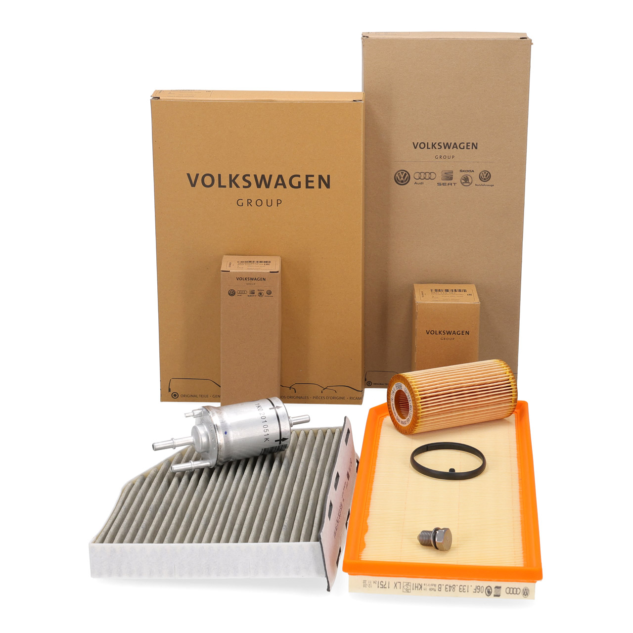 ORIGINAL VW Filterset 4-tlg Golf 5 6 GTI / R S3 8P Leon 1P 2.0 TFSI / Cupra R
