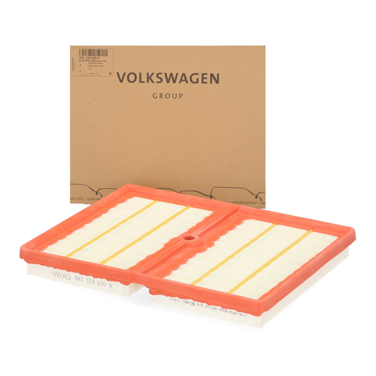 ORIGINAL Audi VW Luftfilter Golf 7 Polo 5 Touran A1 A3 Q2 1.0 TSI 04C129620A
