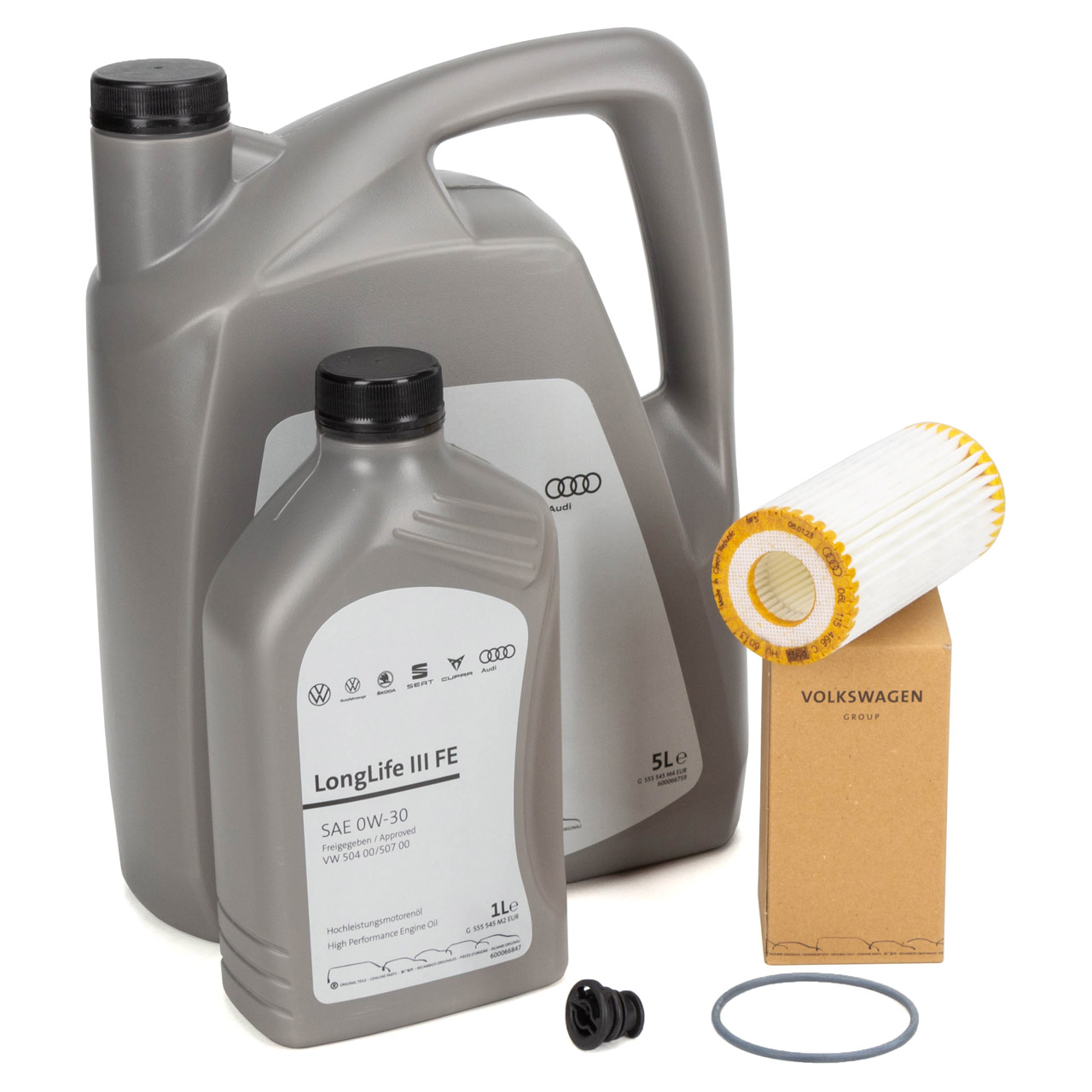 6L ORIGINAL VW 0W30 engine oil + oil filter Golf 7 8 Passat B8 Tiguan Touran A3 A4 1.8/2.0 TSI