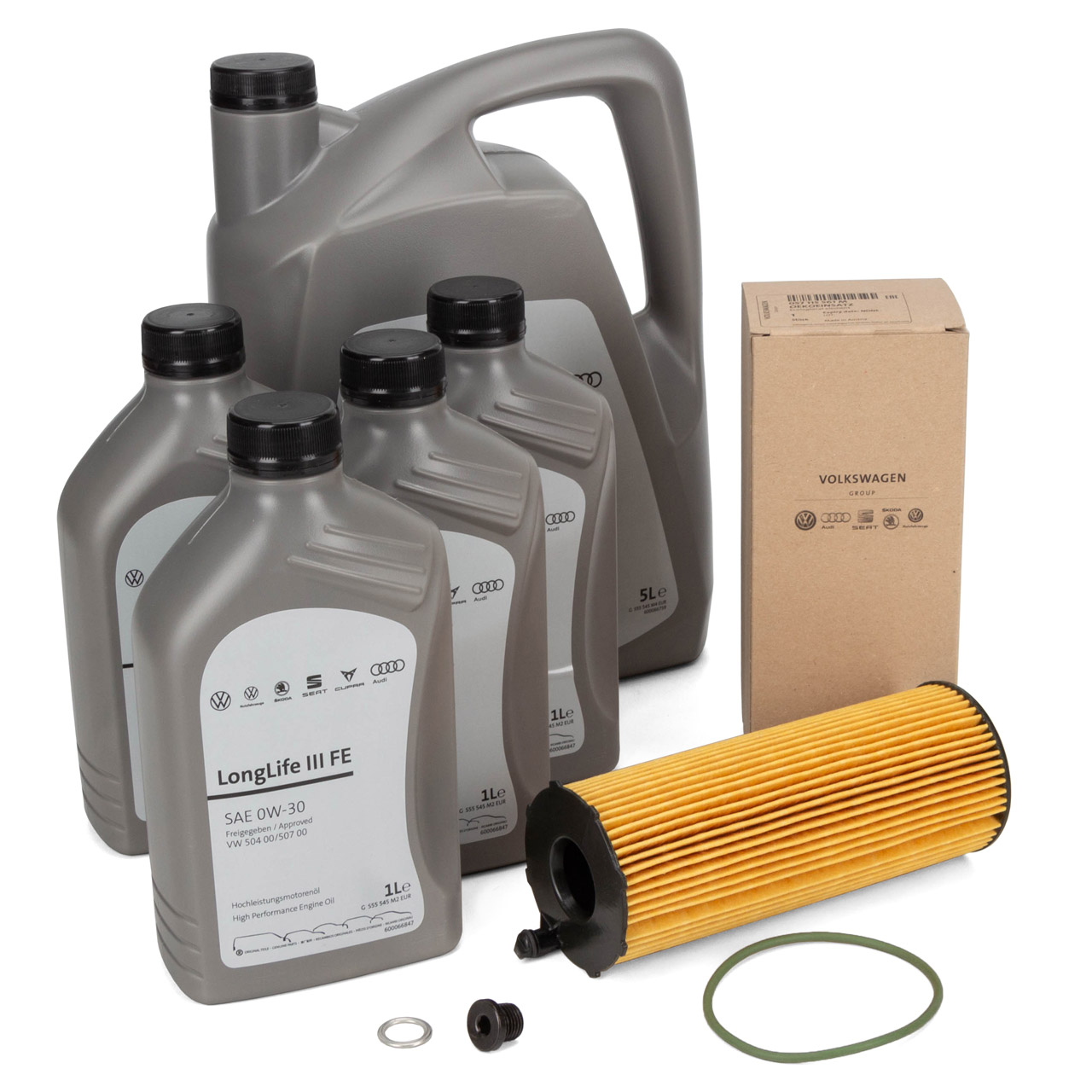 9L ORIGINAL AUDI VW 0W30 engine oil + oil filter A4 B7 B8 A5 A6 C6 A8 Q5 Q7 Touareg 2.7/3.0 TDI
