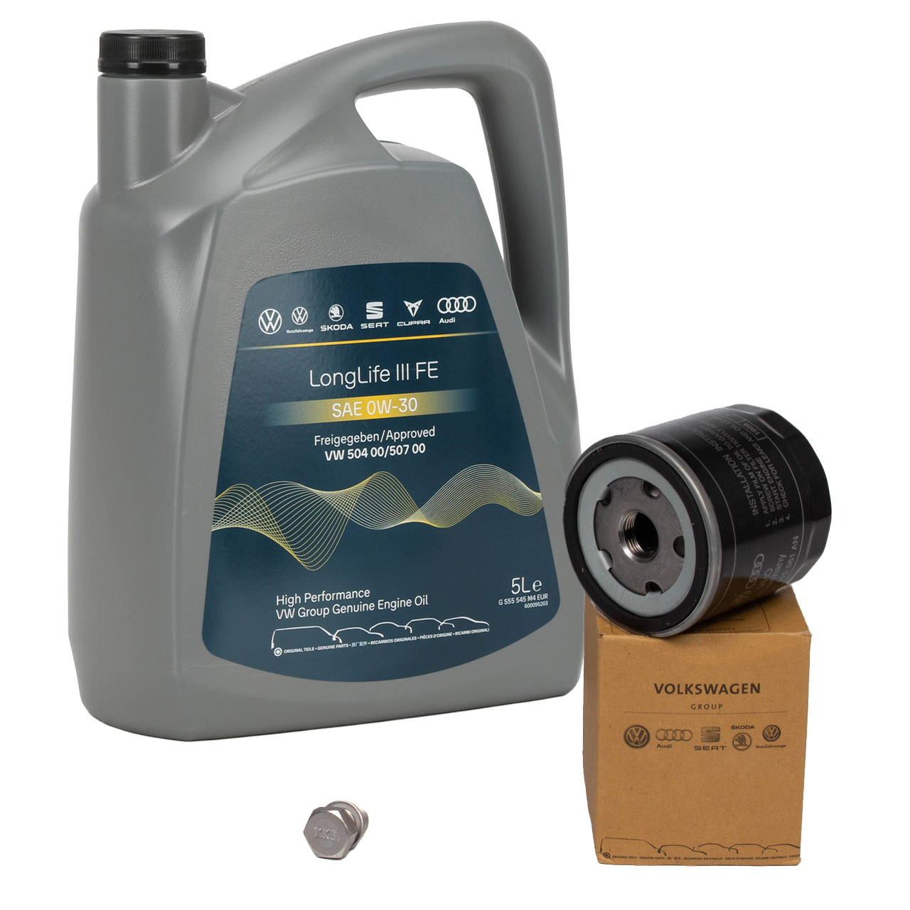 5L ORIGINAL VW Motor&ouml;l &Ouml;l 0W30 LONGLIFE III FE + &Ouml;lfilter 030115561AN 1.0-1.6