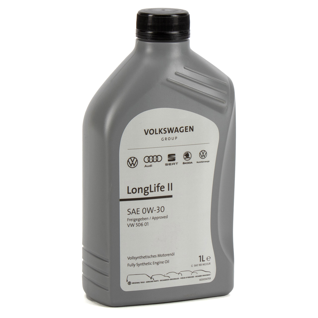 ORIGINAL VW engine oil 0W30 LONGLIFE II VW 506.01 R5 V10 TDI GS60183M2 - 1 liter