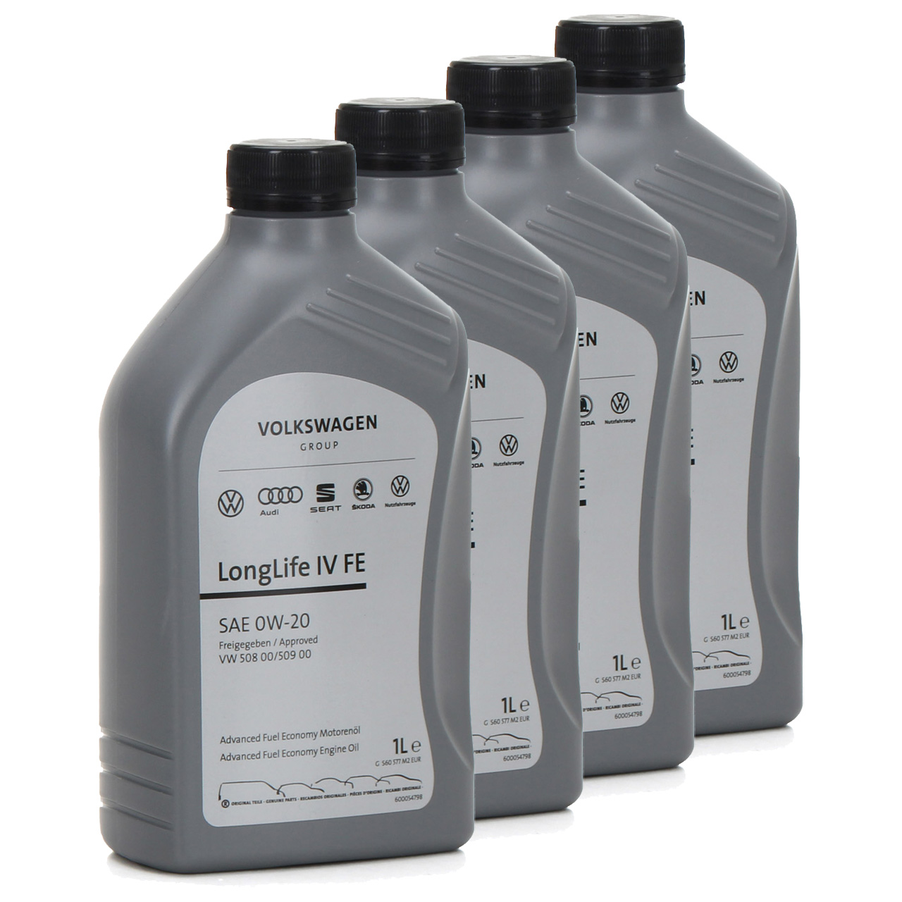 4L 4 Liter ORIGINAL VAG 0W-20 LONGLIFE 4 IV FE Motoröl 508.00 509.00 GS60577M2