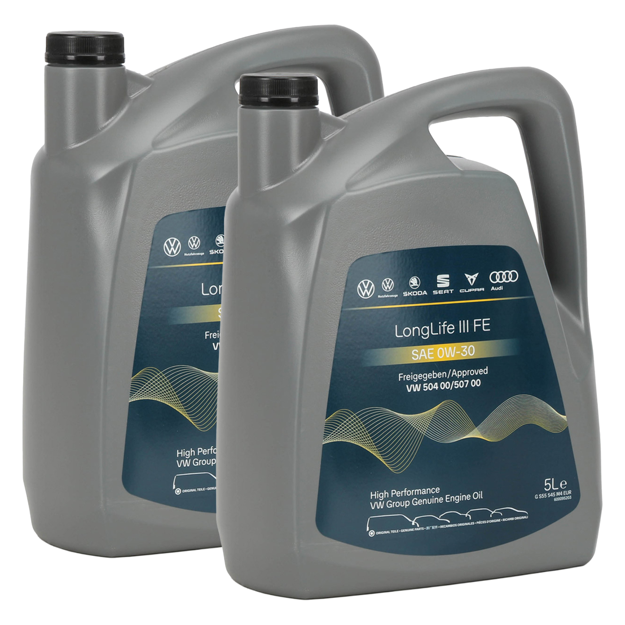 10 Liter ORIGINAL VW Motor&ouml;l &Ouml;l 0W30 LONGLIFE III FE 504.00 507.00 GS55545M4