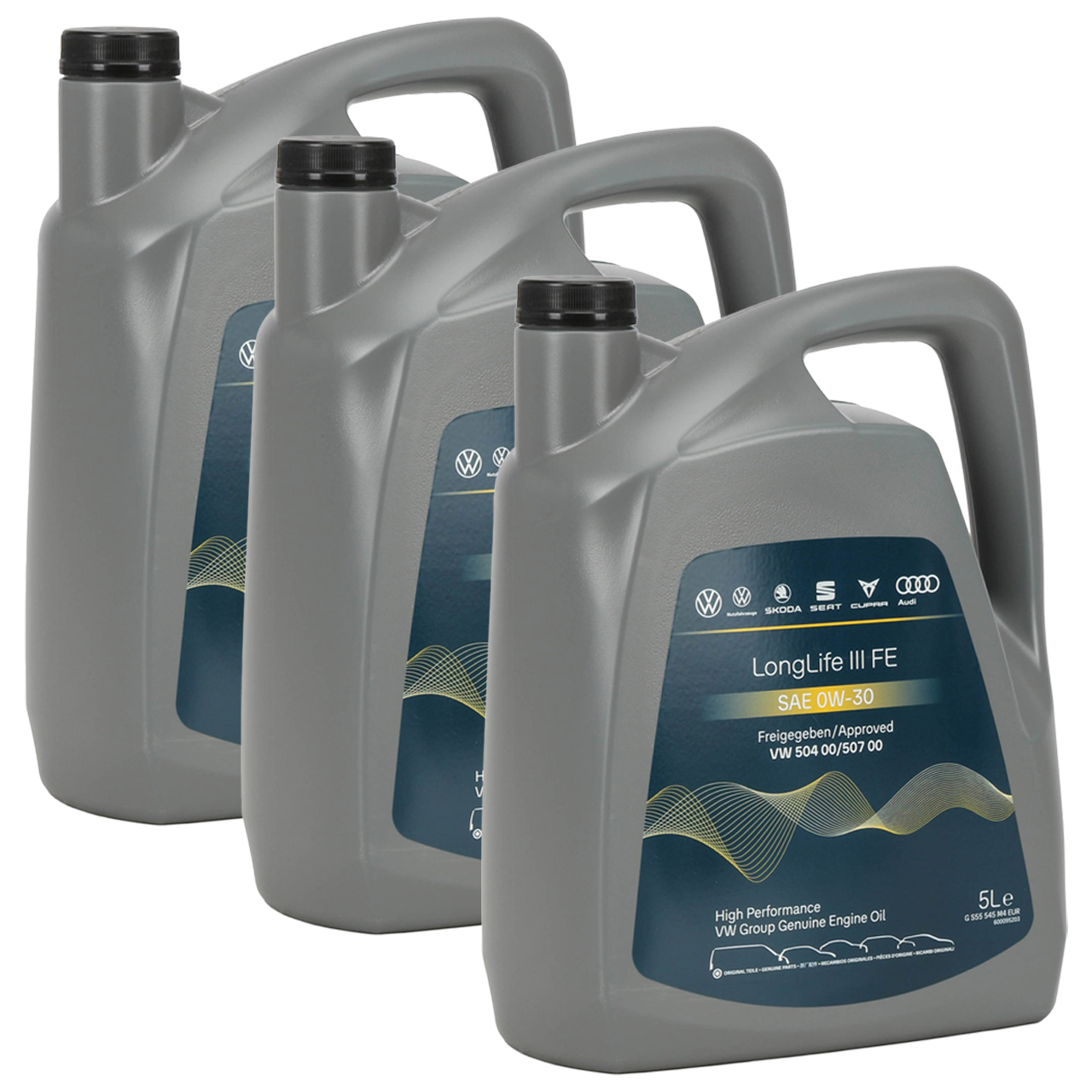15 Liter ORIGINAL VW Motor&ouml;l &Ouml;l 0W30 LONGLIFE III FE 504.00 507.00 GS55545M4