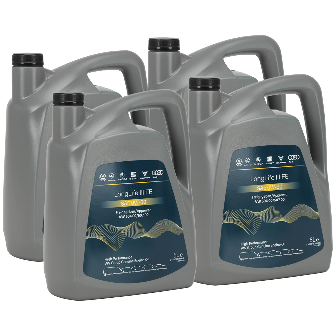 20 liters ORIGINAL VW engine oil 0W30 LONGLIFE III FE 504.00 507.00 GS55545M4