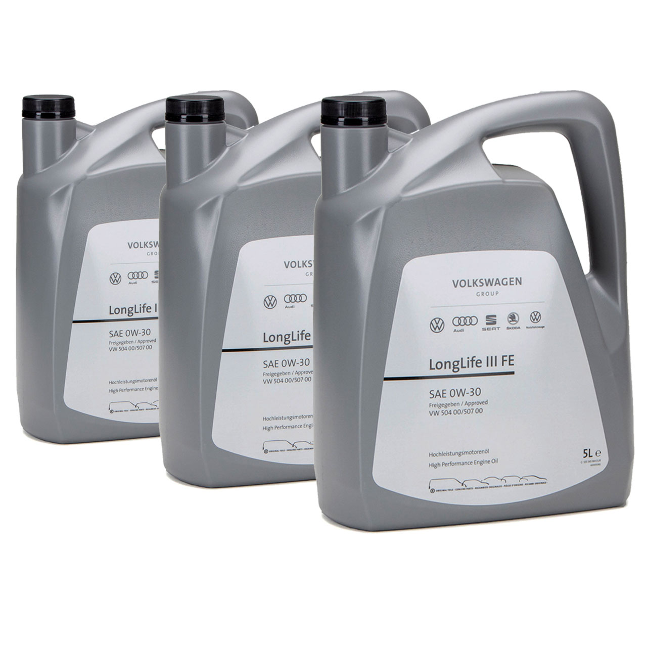 15 liters ORIGINAL VW engine oil Oil 0W30 LONGLIFE III FE 504.00 507.00 GS55545M4