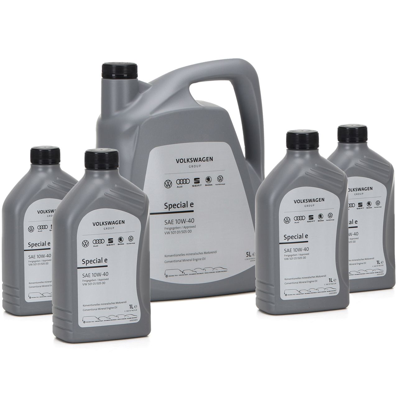 9 liters ORIGINAL VW engine oil Oil 10W-40 SPECIAL E 501.01 505.00 GS60107M2/4