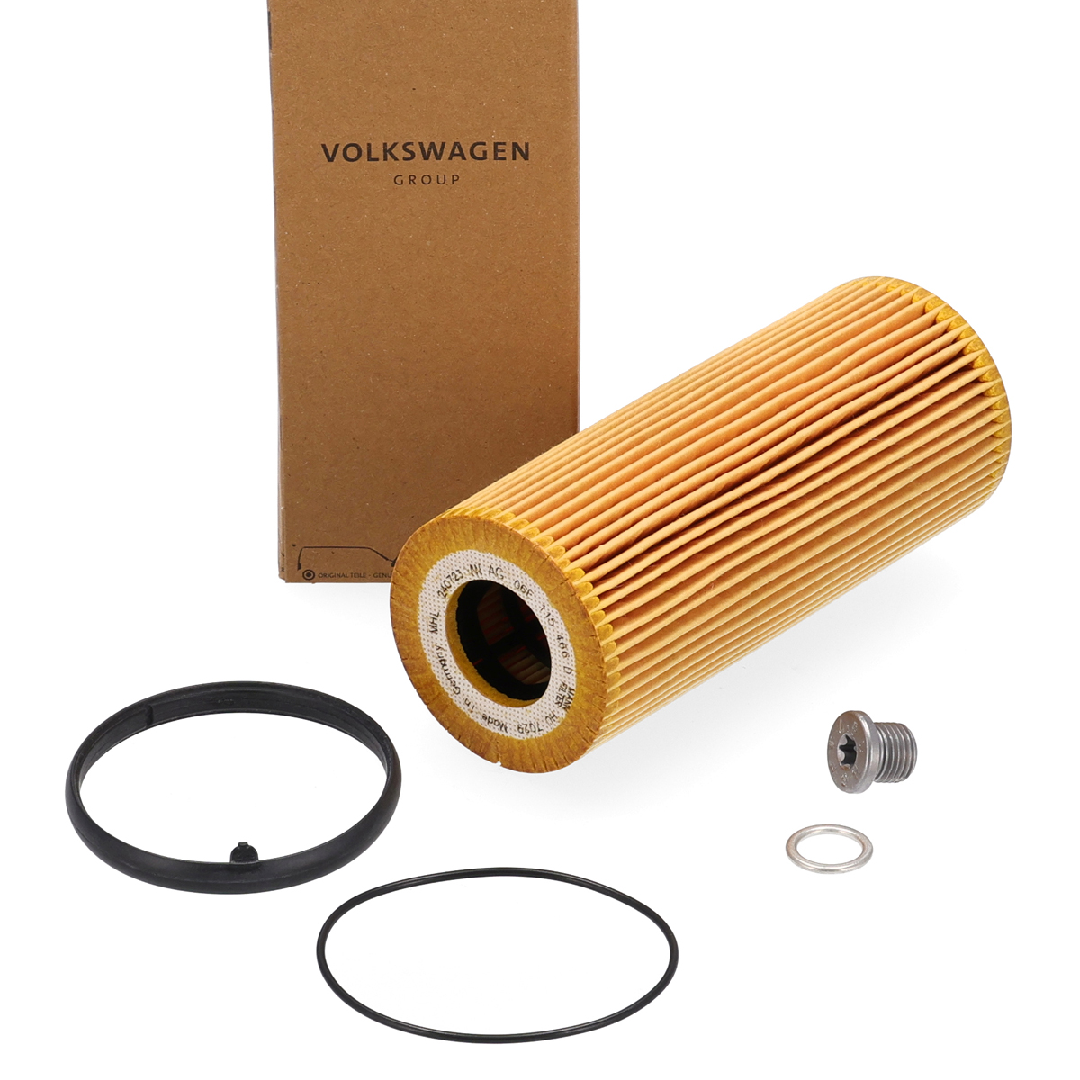 ORIGINAL AUDI VW &Ouml;lfilter + Schraube A4 B7 B8 A5 A6 C6 C7 A7 A8 Q5 Q7 Touareg 7P 2.4-3.2