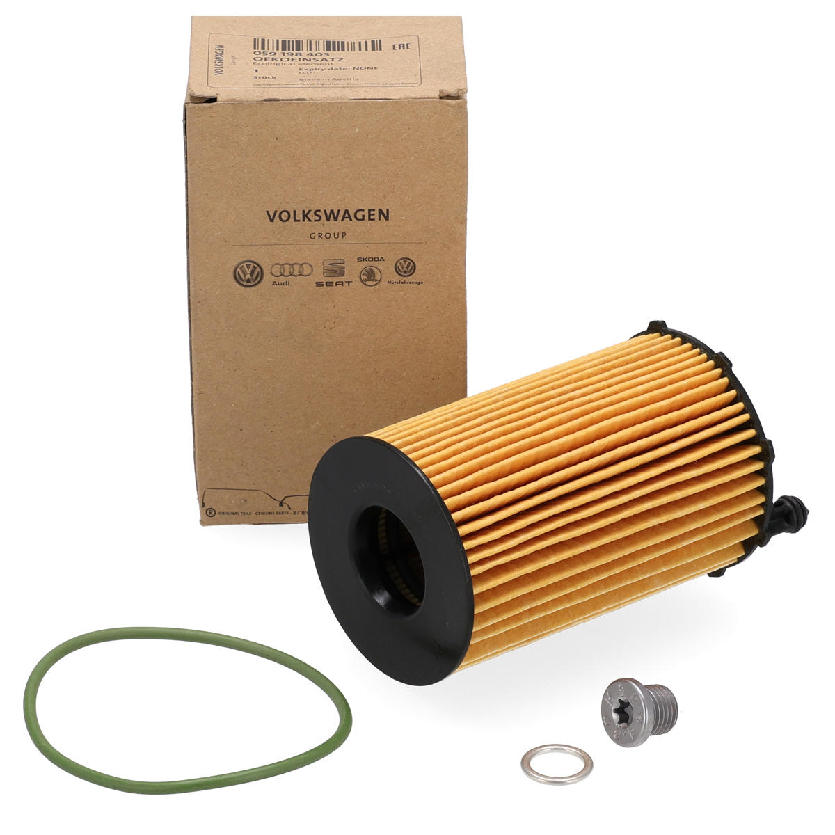 ORIGINAL AUDI VW Oil Filter + Screw A4 B8 A5 A6 C7 A7 A8 Q5 8RB Q7 4LB Touareg 7P 3.0 TDI