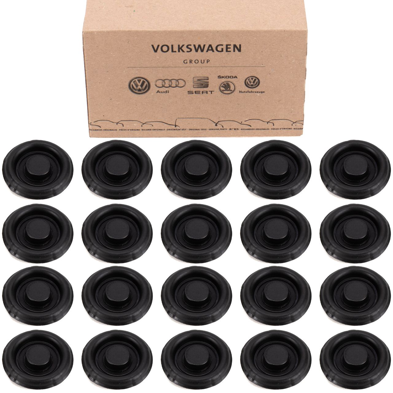 20x ORIGINAL VW plug cover grommet underbody 30x42mm N10226501