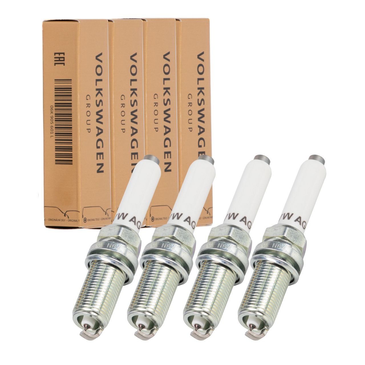 4x ORIGINAL VW Zündkerze Golf 5 6 7 8 Passat B6 B7 B8 Tiguan Touran 1.8/2.0 TSI 06K905601L