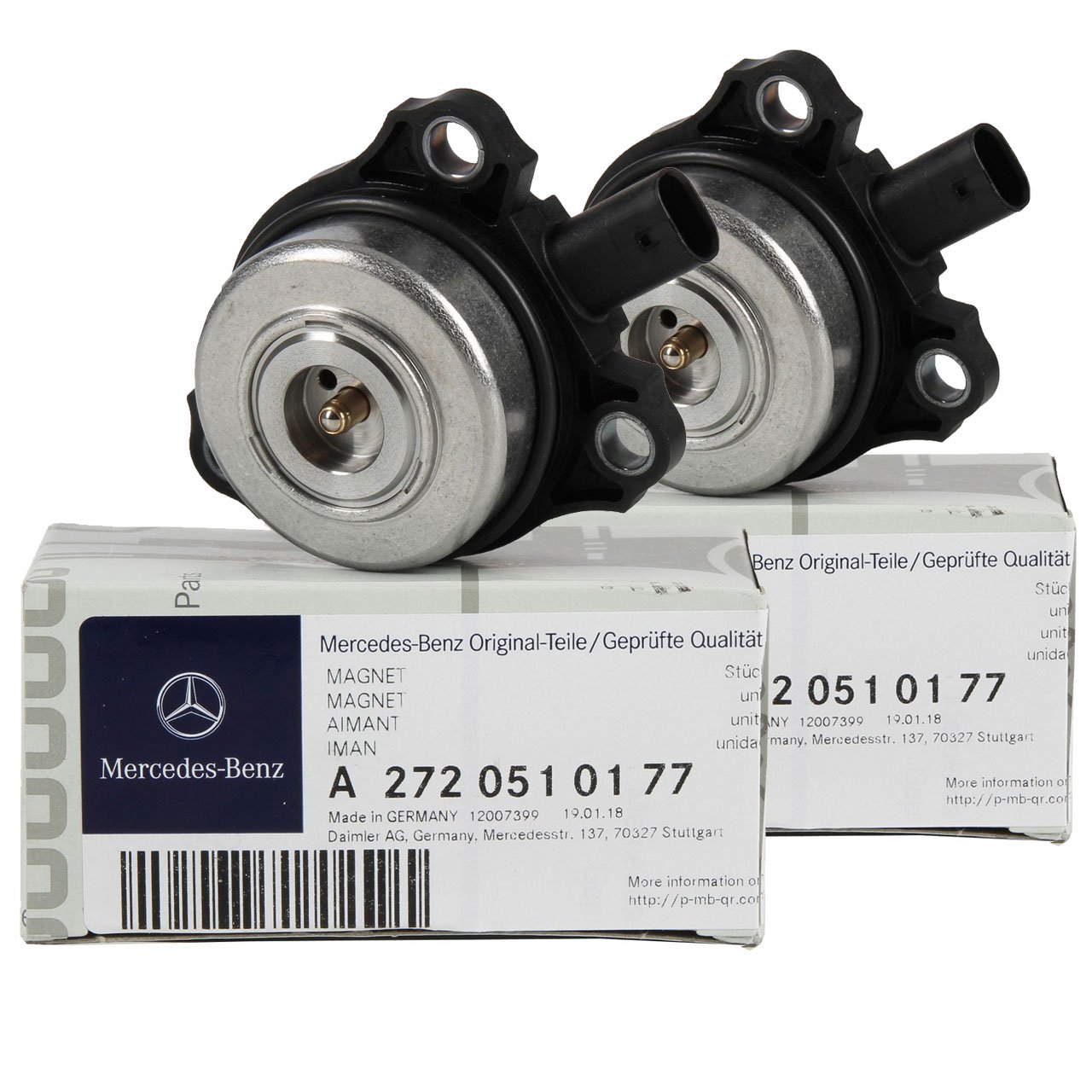 2x ORIGINAL Mercedes-Benz Zentralmagnet Nockenwellenversteller OM272 2720510177