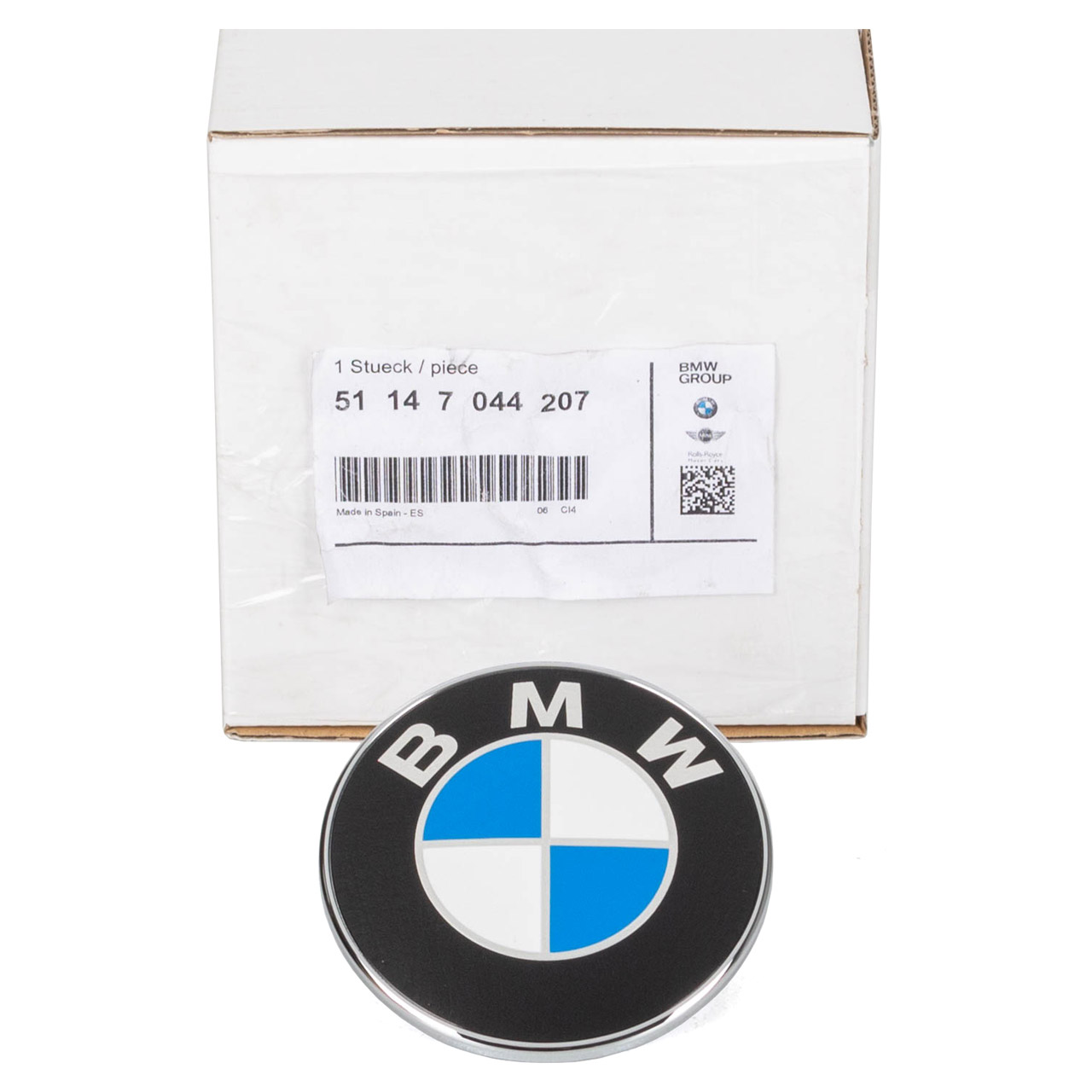 ORIGINAL BMW Emblem Ø 70mm Z4 E85 E89 Roadster E86 Coupe vorne 51147044207