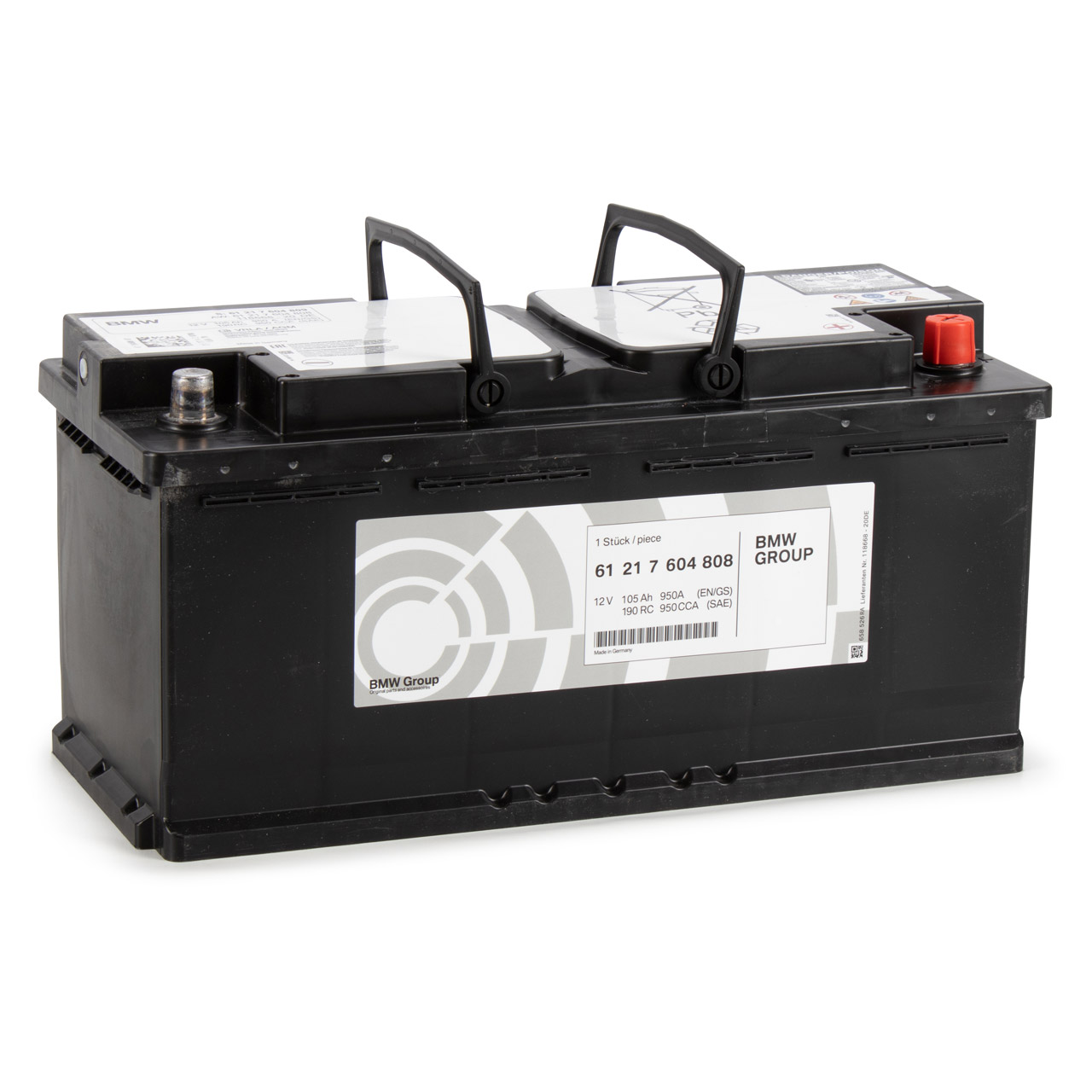ORIGINAL BMW Autobatterie AGM Batterie Starterbatterie 12V 105Ah 950A 61217604808