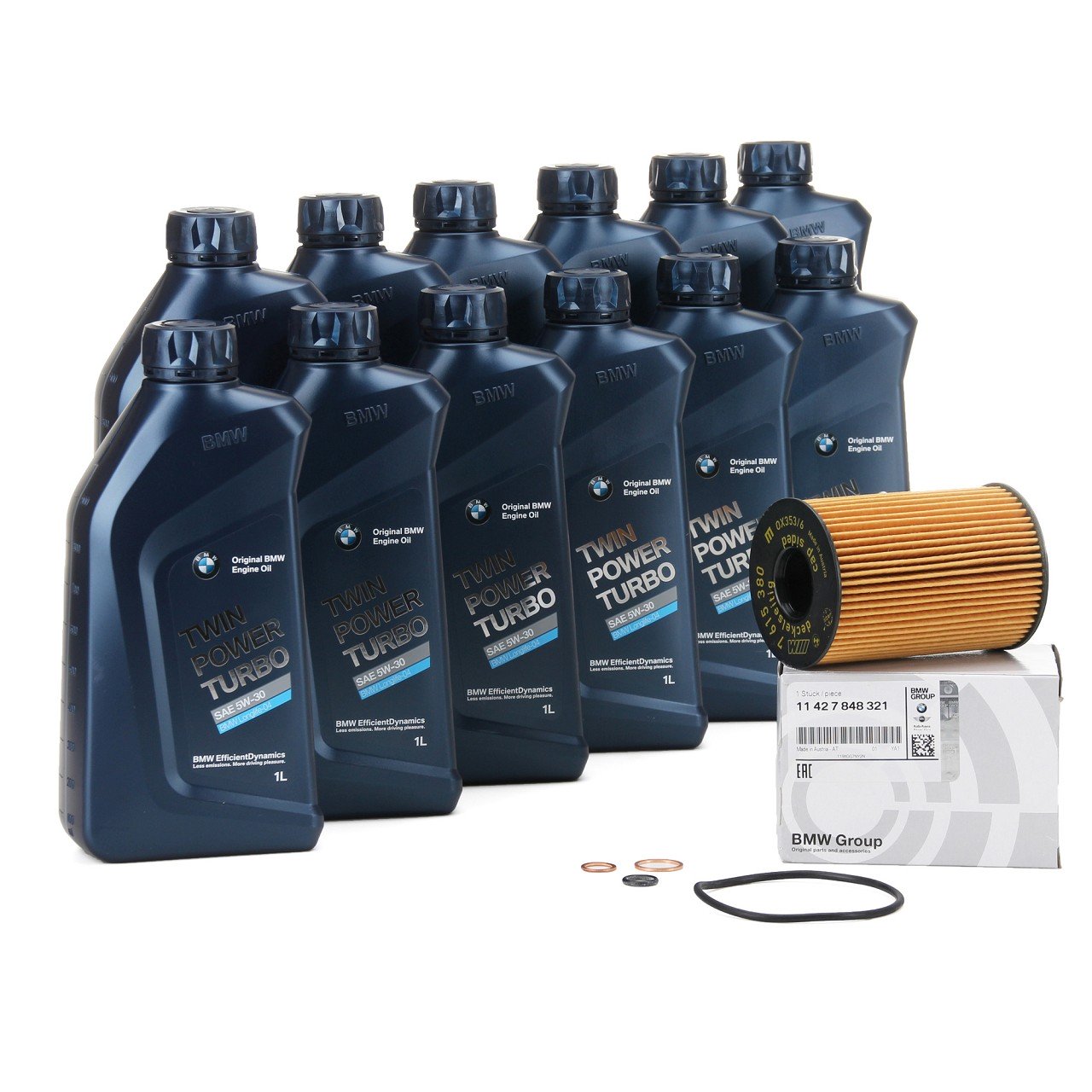 12L 12 Liter ORIGINAL BMW Motoröl Öl 5W30 LongLife-04 + Ölfilter 11427848321