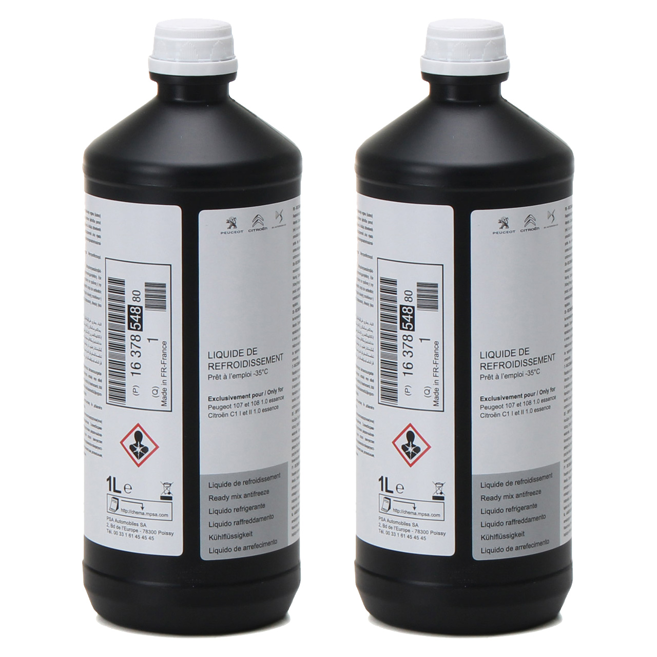 2 Liter ORIGINAL PSA Kühlerfrostschutz GLYSANTIN G70 1637854880 für C1 107 108