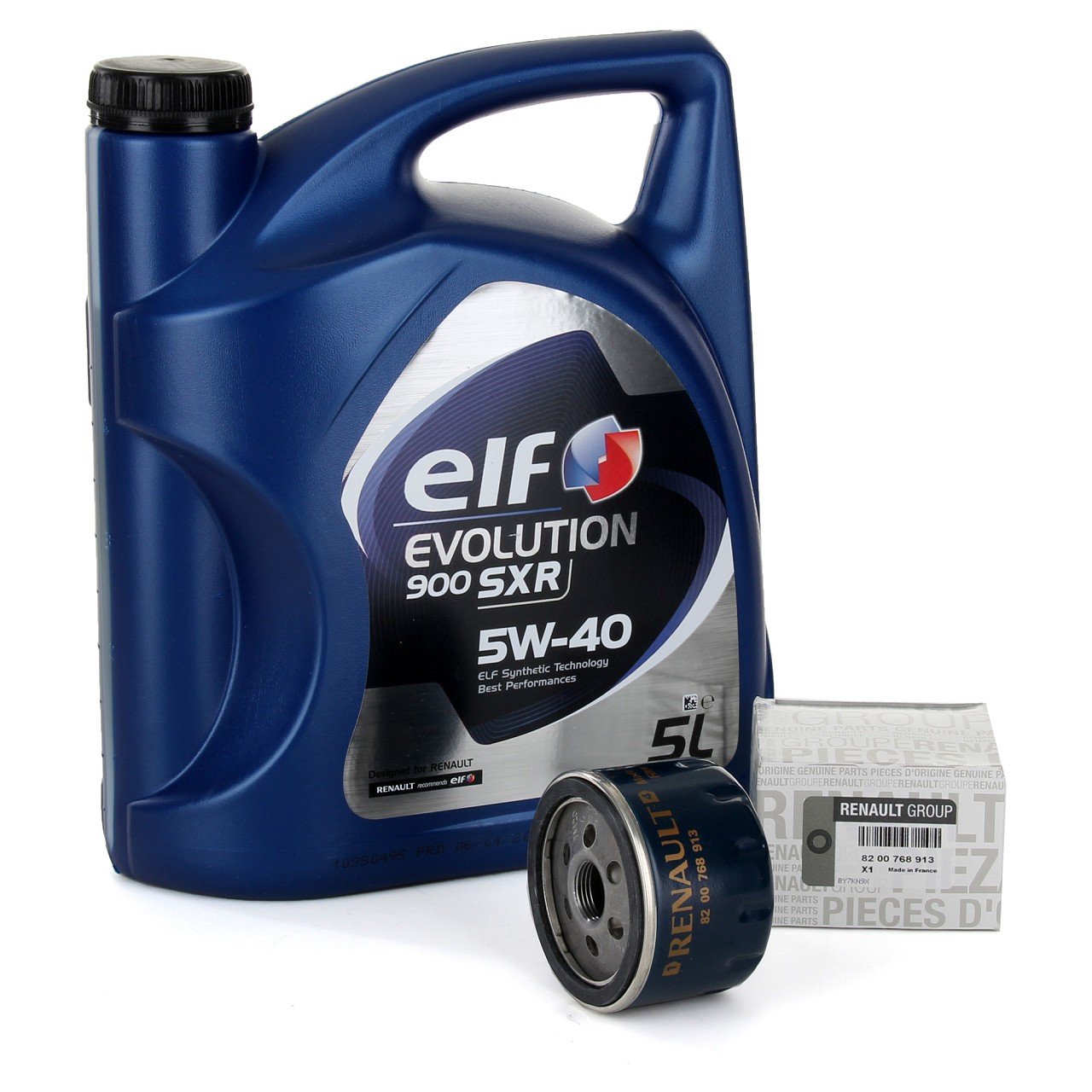 5L elf Evolution 900 SXR 5W-40 Motoröl + ORIGINAL Renault Ölfilter 8200768913