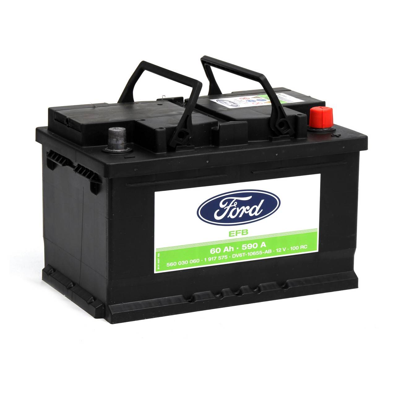 ORIGINAL Ford Autobatterie Batterie Starterbatterie 12V 60Ah 590A