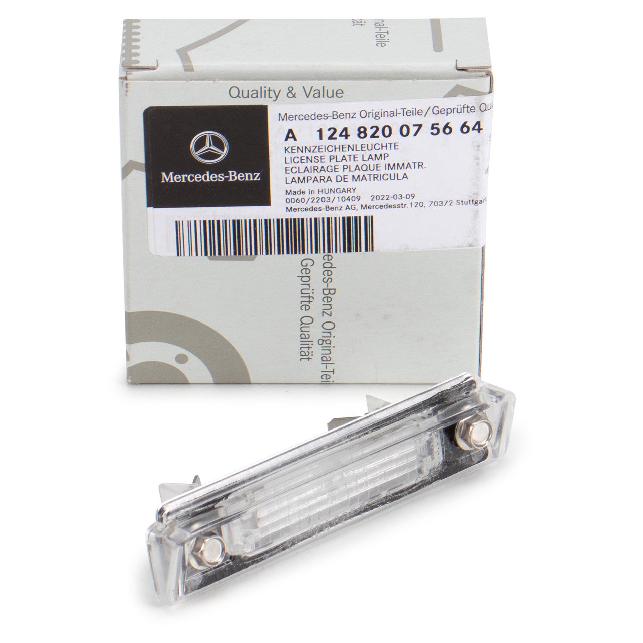 ORIGINAL Mercedes-Benz Kennzeichenleuchte Beleuchtung W124 S124 R129 1248200756