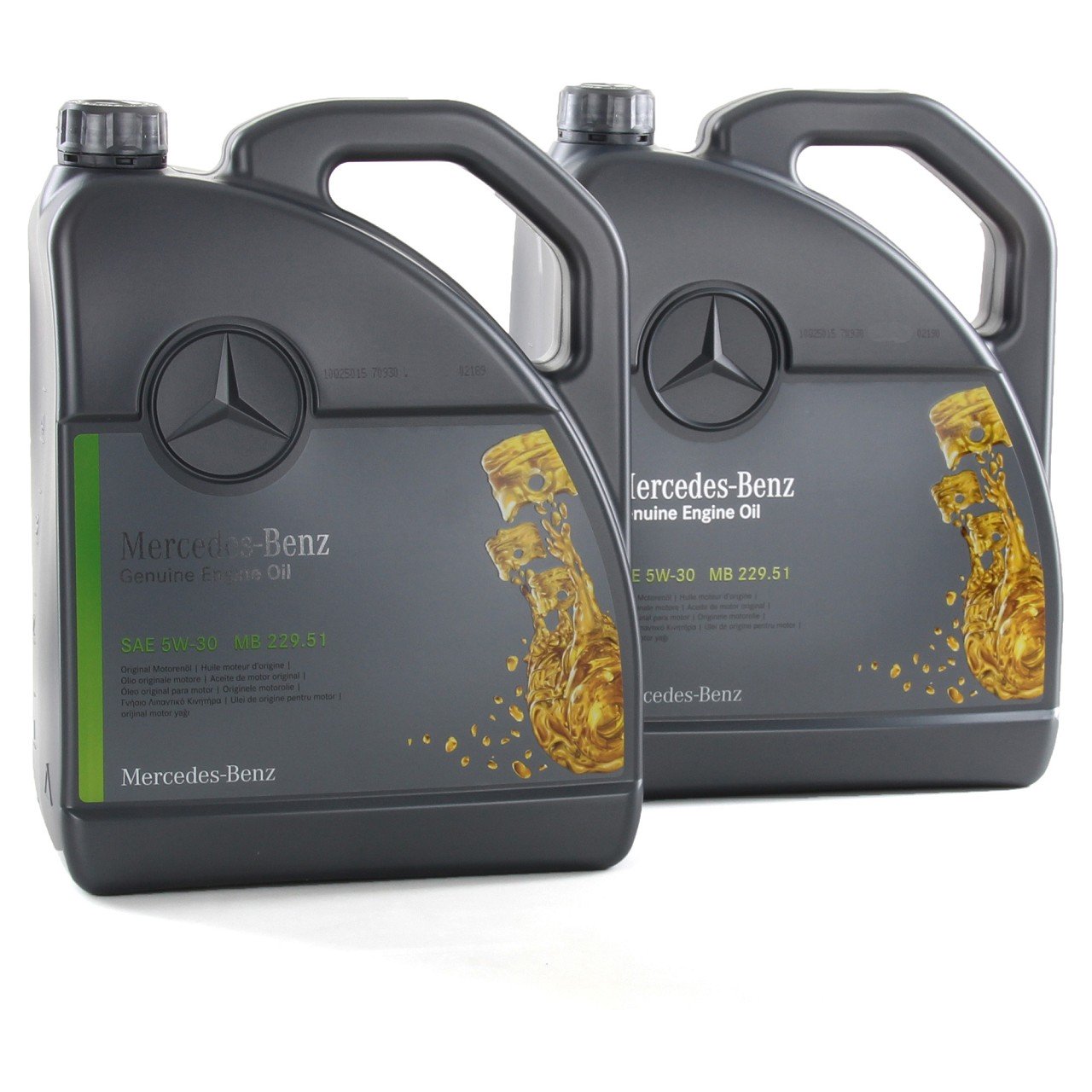 10 Liter ORIGINAL Mercedes-Benz Motoröl Öl 5W-30 5W30 MB 229.51 000989690613