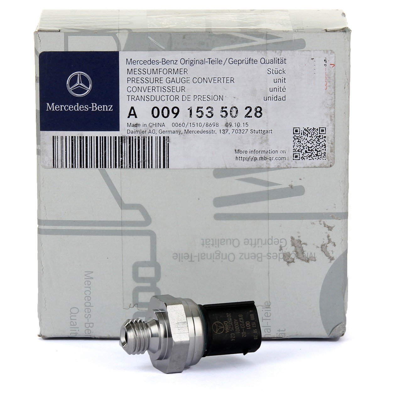 ORIGINAL Mercedes-Benz Abgasdrucksensor Drucksensor Differenzdruck 0091535028