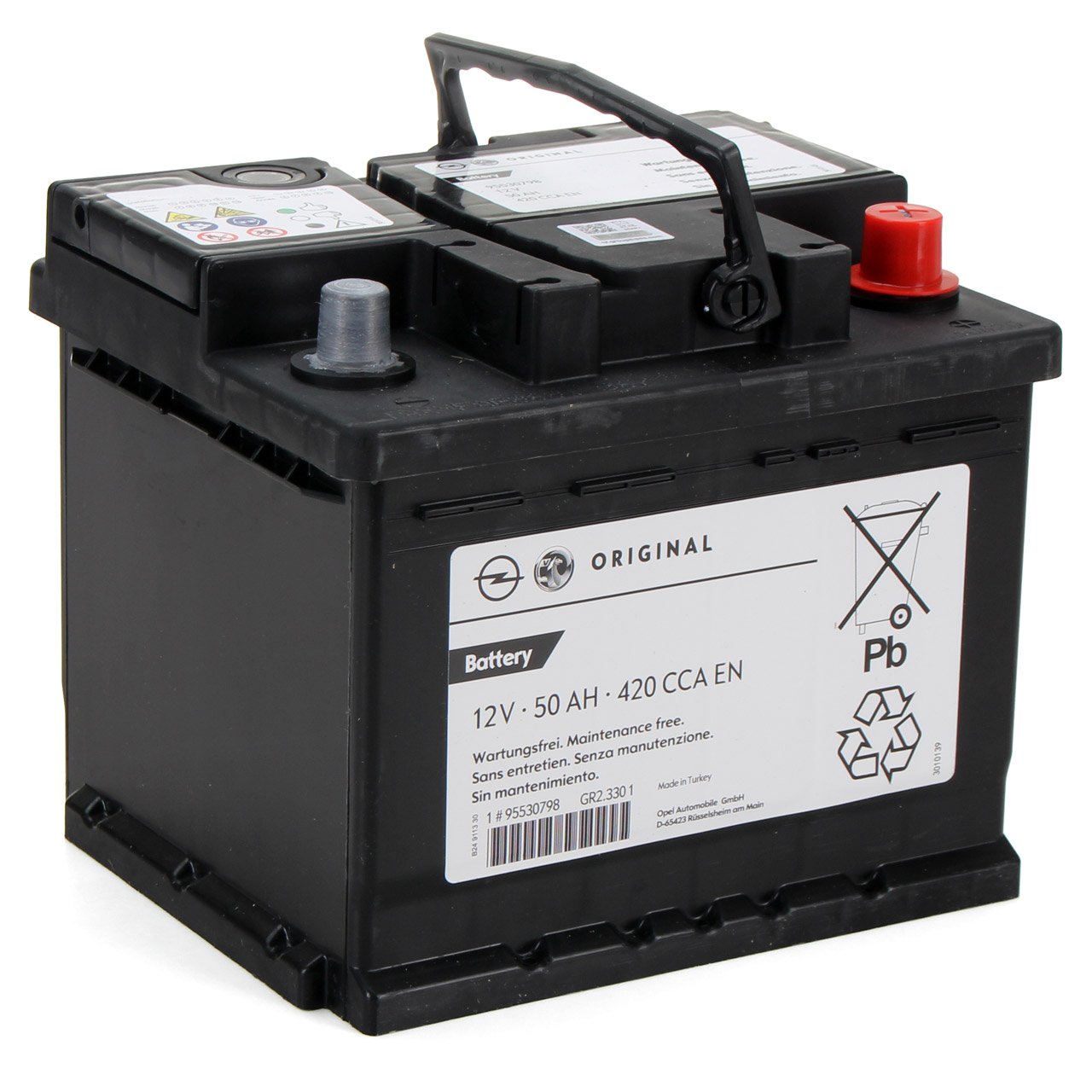 ORIGINAL GM Opel Autobatterie Starterbatterie 12V 50Ah 420 CCA EN 95527530