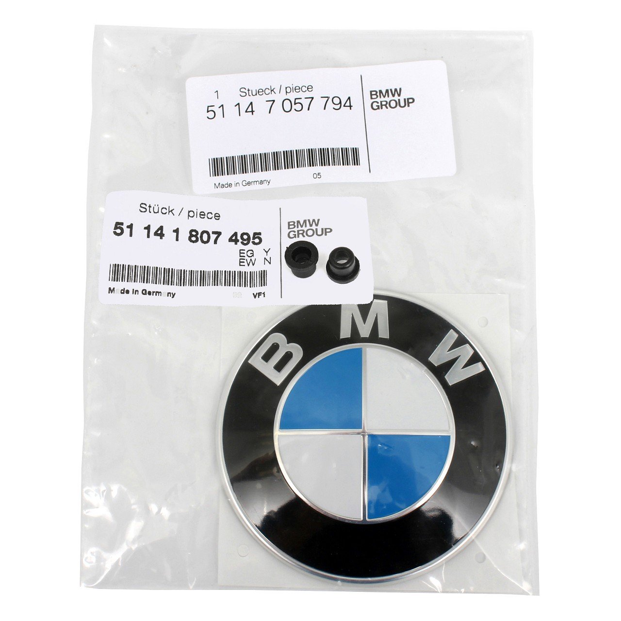 ORIGINAL BMW Emblem Plakette Schriftzug Logo Motorhaube Heckklappe 51147057794