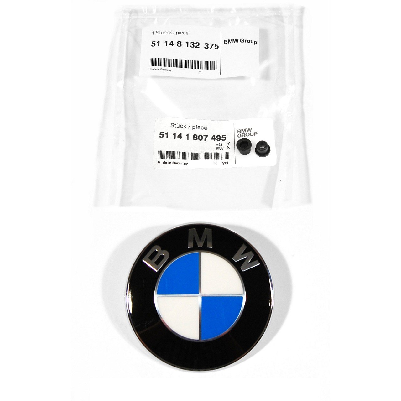 ORIGINAL BMW Emblem Plakette Schriftzug Logo Motorhaube Heckklappe 51148132375
