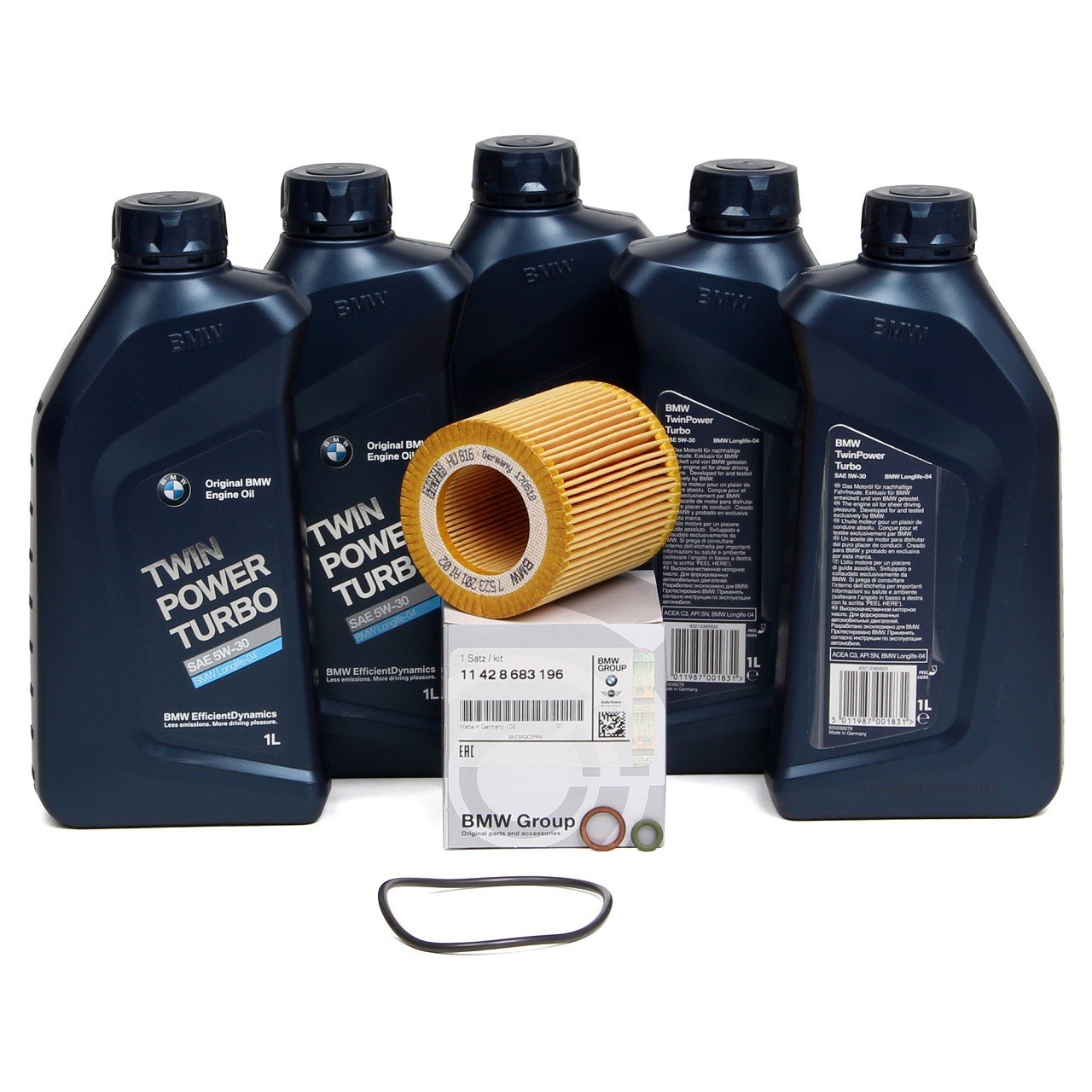 ORIGINAL BMW Motoröl Öl 5W30 LongLife-04 5 Liter + Ölfilter 11427566327