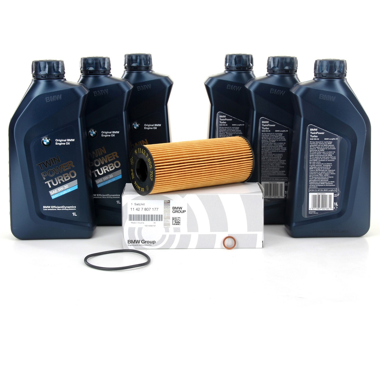 6L 6 Liter ORIGINAL BMW Motoröl Öl 5W30 LongLife-04 + Ölfilter 11427807177