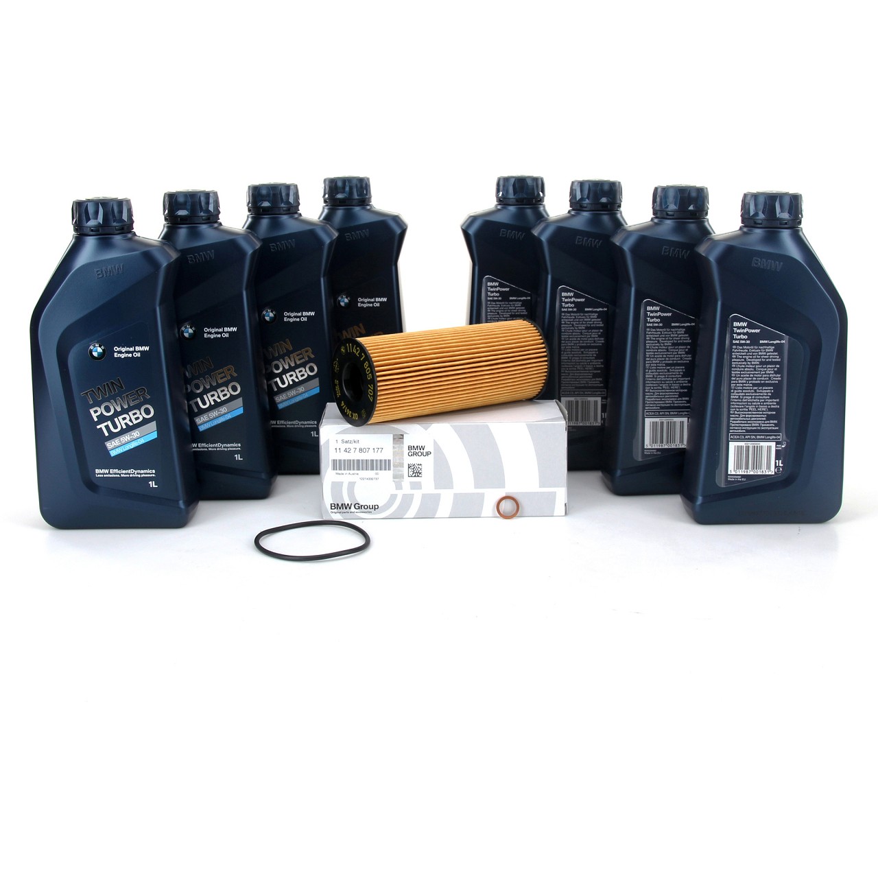 ORIGINAL BMW Motoröl Öl 5W30 LongLife-04 8 Liter + Ölfilter 11427807177