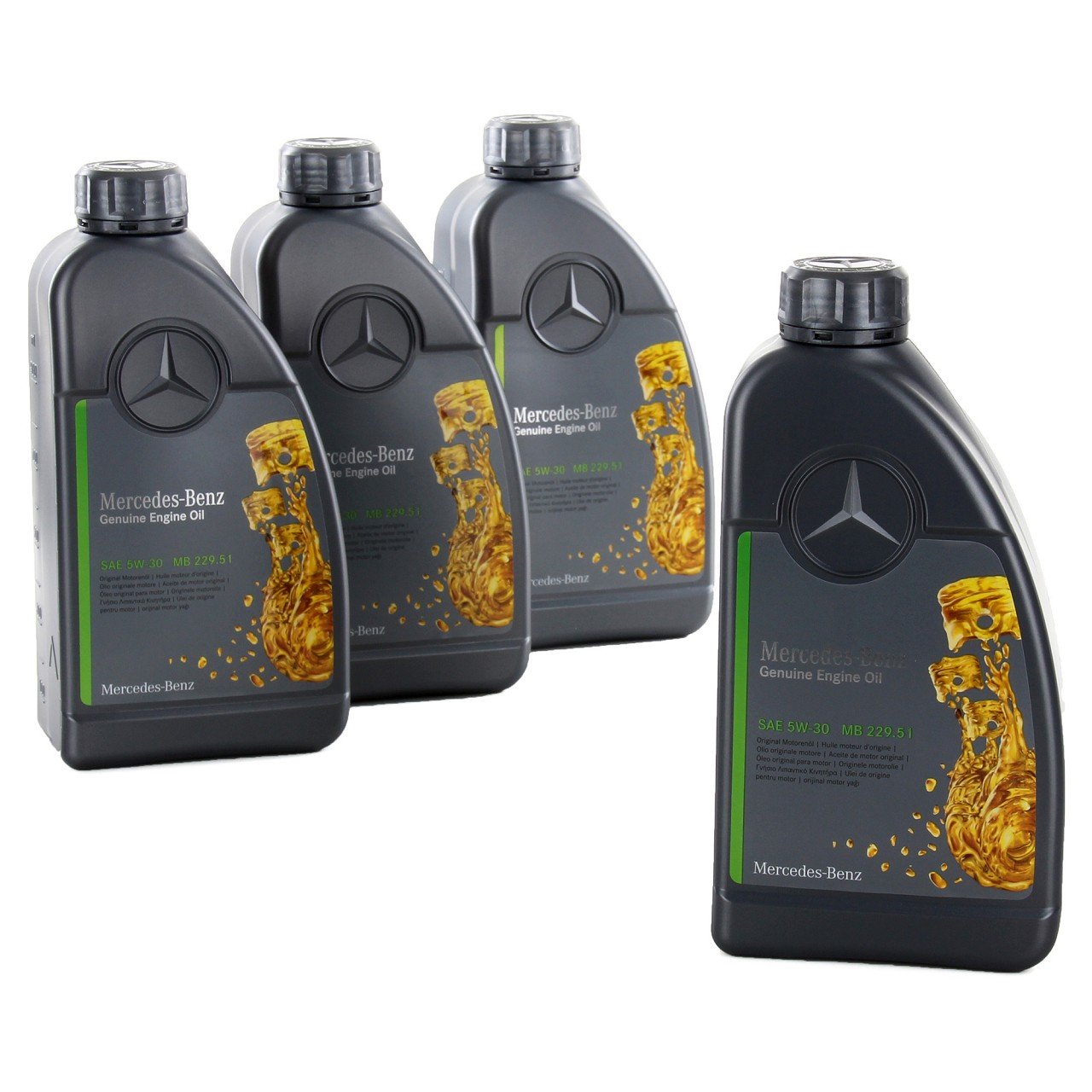 4L 4 Liter ORIGINAL Mercedes-Benz Motoröl Öl 5W-30 MB 229.51 000989940211ALEE
