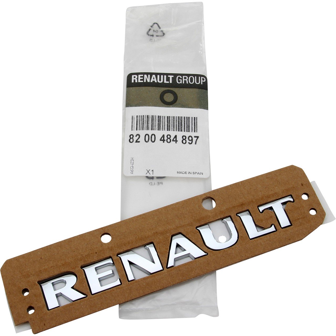 ORIGINAL Renault Emblem Logo Plakette Schriftzug Heckklappe 14,5x1,7cm 8200484897
