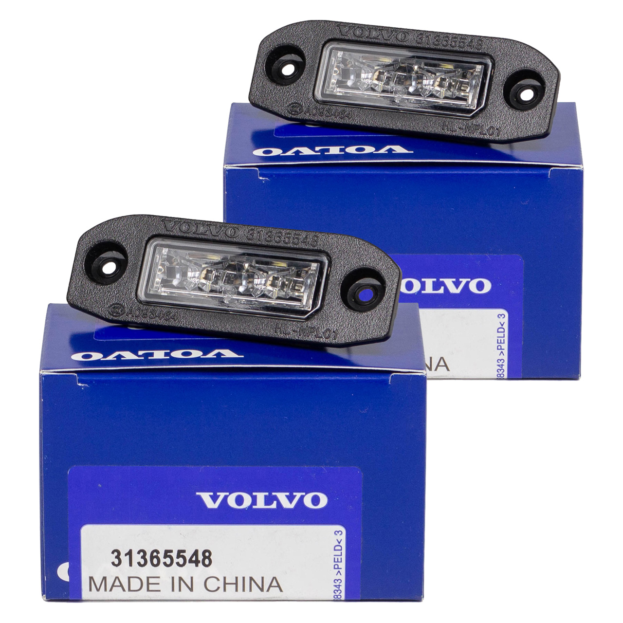 2x ORIGINAL Volvo LED Kennzeichenleuchte Kennzeichenlicht XC60 I (156) 31365548