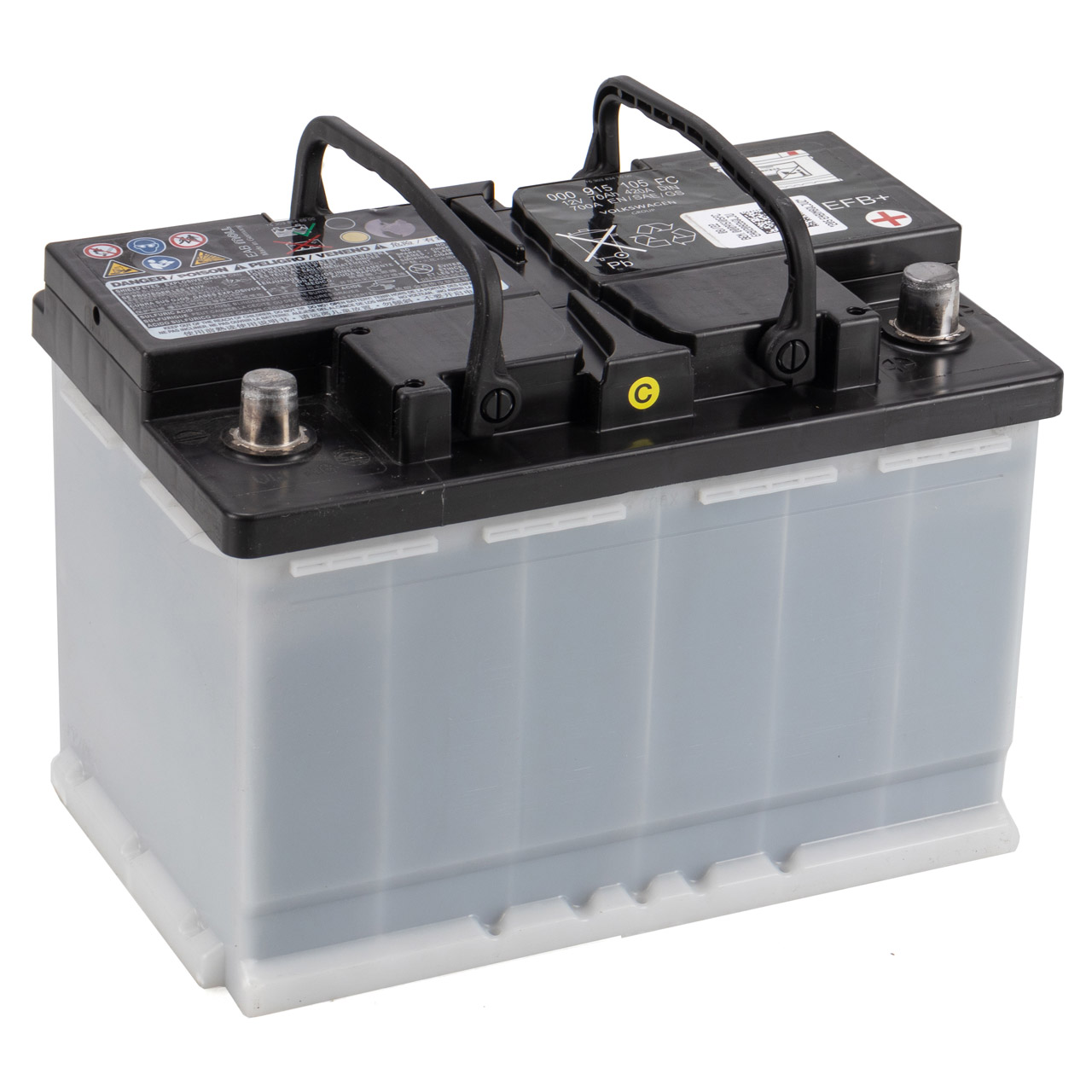 ORIGINAL VW Autobatterie Batterie Starterbatterie 12V 70Ah 420/700A 000915105FC