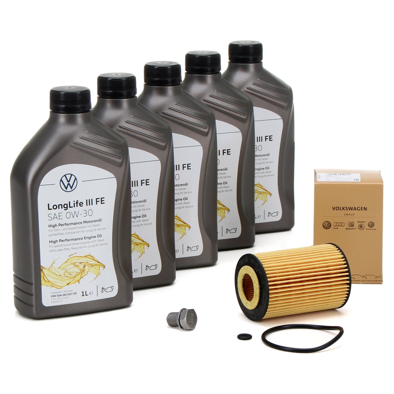 VW oil change sets
